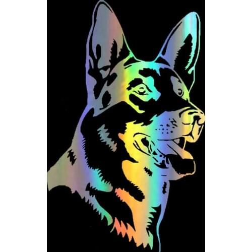 Car Sticker Vinyl 11.6*18.5CM German Shepherd Alsation Dog Stickers On Car Funny 3D Decal Motorcycle Stickers Car Styling