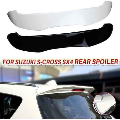 For Suzuki S-Cross SX4 rear spoiler ABS Wing Lip Trunk tail spoiler gloss black Decoration car accessories 2014 2015 2016 2017