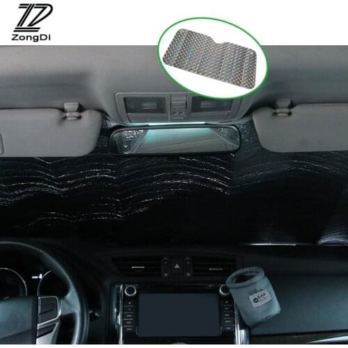 ZD 1X Front Windshield Sun Shade Visor Covers For BMW e46 e39 e36 Audi a4 b6 a3 a6 c5 Renault duster Lada granta Car Styling