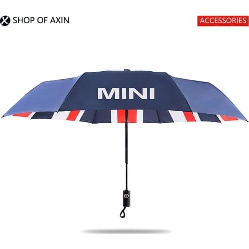 Paileco Umbrella One Button Unfold or Folded Union Jack ((2 colors, red-blue and gray for your choice)