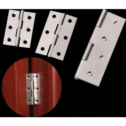 1.5/2/2.5/3/4inch Pair of Stainless Steel Kitchen Cabinet Door Hinges Drawer Jewelry Boxes Hinges Furniture Fittings Hardware