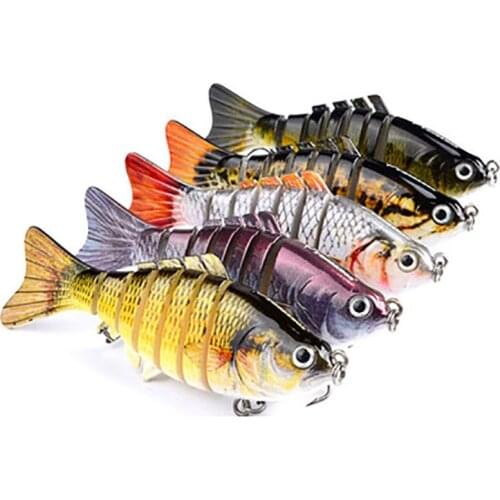 10cm/15.5g bait plastic hard bait 7 sections multi-section bionic Fishing tackle bait