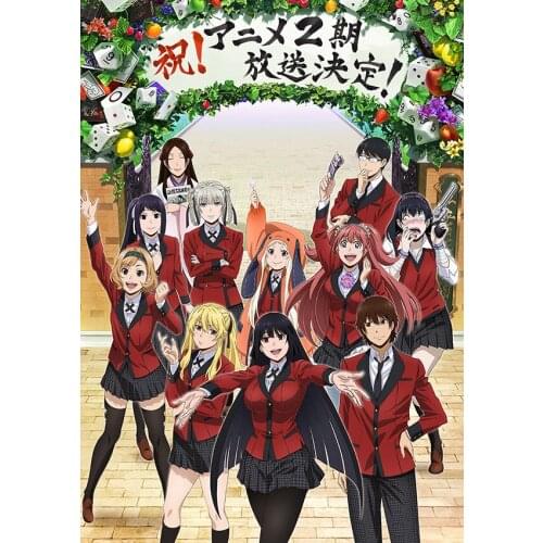 24style Choose Anime Jabami Yumeko Kakegurui Gambaling School Art Film Print Silk Poster Home Wall Decor 24x36inch