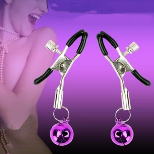3 types fetish bells Nipple Clamps Long chain tease sensitive nipples adjustable clamps BDSM slave cosplay sex toys for couples