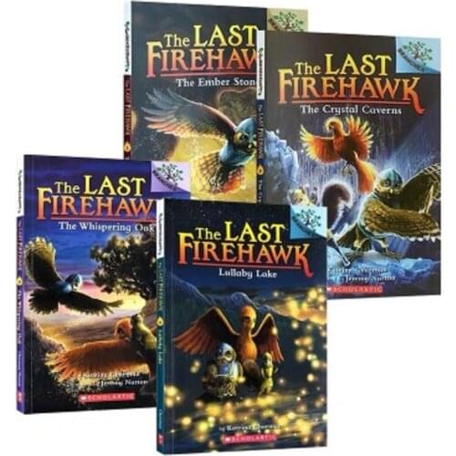 4 Books The Last Firehawk Childrens English story book help child be reader early education learning gift For kids