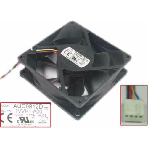 Detla Electronics AUC0812D AJ75 DC 12V 0.7A 4 wire 80x80x25mm Server Cooling Fan