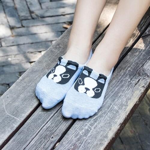 5 Pieces Womens Socks Cotton Cute Cartoon Embroidered Funny Short Socks socks Cotton invisible funny socks Harajuku Sock Set