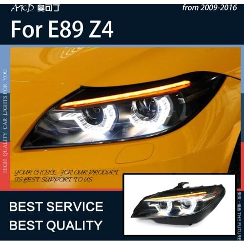 AKD Car Styling for BMW Z4 2009-2016 E89 LED Headlight DRL Hid Head Lamp Angel Eye Bi Xenon Beam Headlight Assembly