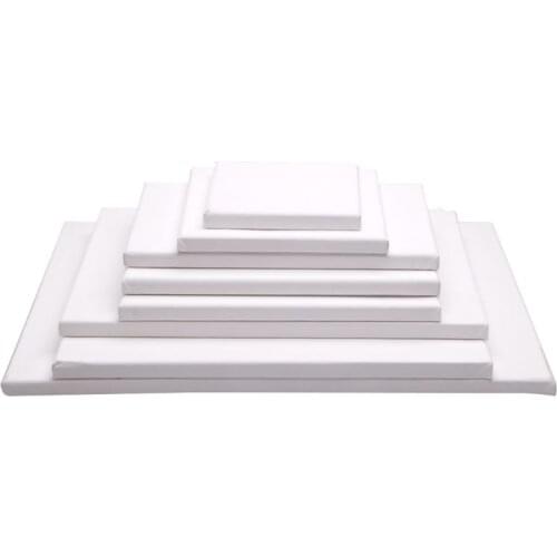 White Blank Square Artist Canvas Wooden Board Frame For Primed Oil Acrylic Paint