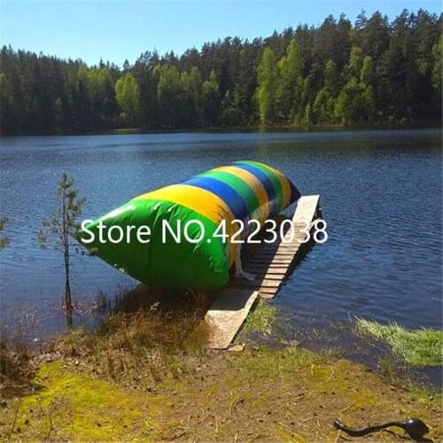 Free Shipping 9mx3m Inflatable Water Jumping Bag, Water Air Blast Blob, Large Air Cushions For Water Game (29.5ft*9.8ft)