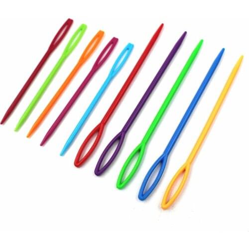 Large Eye Sewing Bodkin Needles Stainless Steel Wool Sewing Embroidery Tapestry Cross Darning Stitchery Needles 20pc/lot