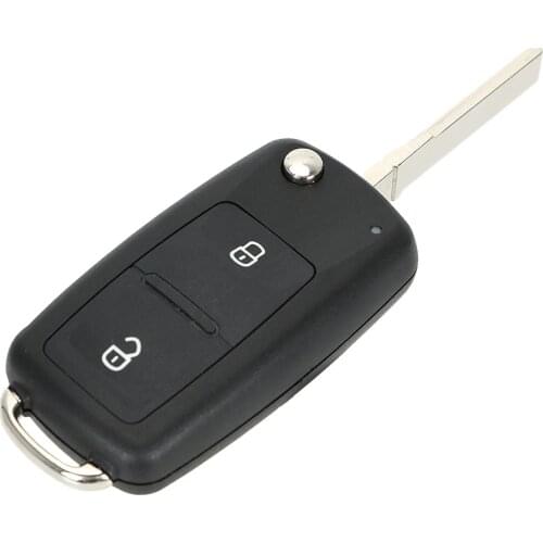 Remote Car Key Shell For VOLKSWAGEN VW Tiguan Golf Polo Folding Flip 2 Buttons Blank Auto Key Case Fob Replacement