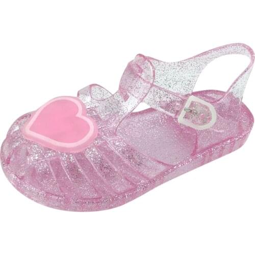 Kids Shoes Children Baby Kids Girls Summer Solid Beach Sandals Princess Shoes Summer Baby Hollow Waterproof Crystal Shoes