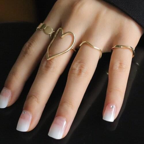 Rings For Women Fashion 2021 Trend Retro Ring On Phalanx Gold Adjustable Metal Dating Party Elegant Wedding Ring Set Jewellery