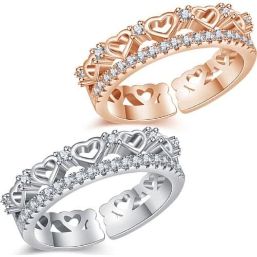 Love Ring Sweet Open Adjustable Ring Fine Jewelry For Women Aneis Wedding Rings Couple Engagement Rings For Women Lovers Bague