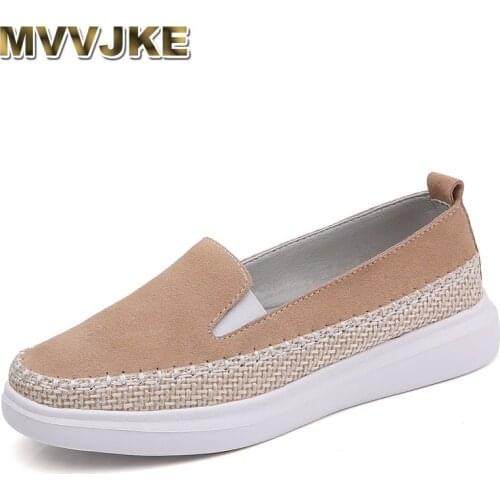 MVVJKE women suede moccasins leather shoes women autumn flat shoes handmade soft shoes for women fashion casual moccasins ladie
