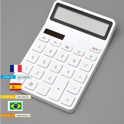 Xiaomi Calculator LEMO Desktop Photoelectric Dual Dive 12 Number Display Automatic Shutdown For Office Finance Business
