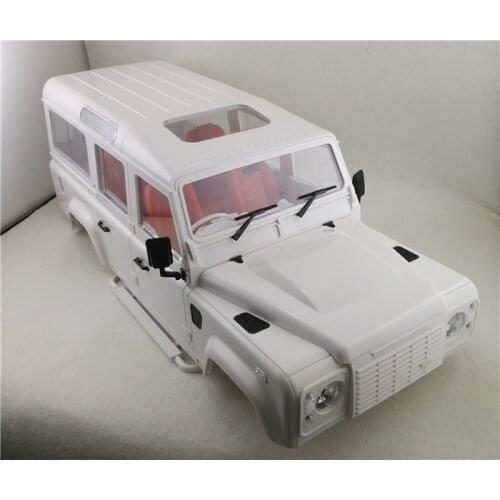 New 1/10 Scale Wheelbase 313mm Rock RC crawler car Hard Plastic Body kit for 1/10 Land Roverr Defender D110