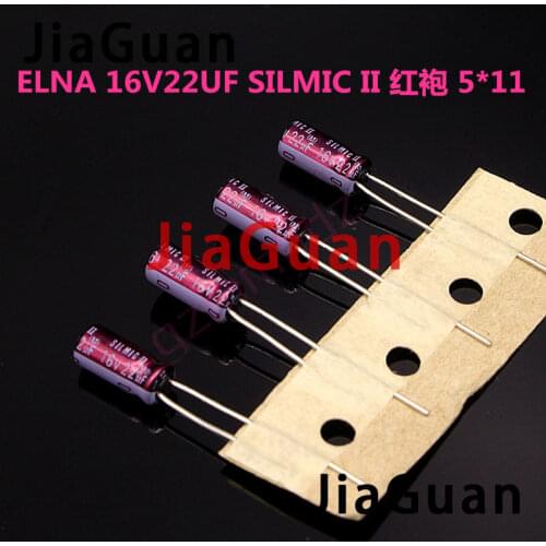 10PCS NEW ELNA RFS SILMIC II 16V22UF 5X11MM SILMICII 22UF 16V hot sale SILMIC2 22uf/16v Purple Red Robe 22uf16v