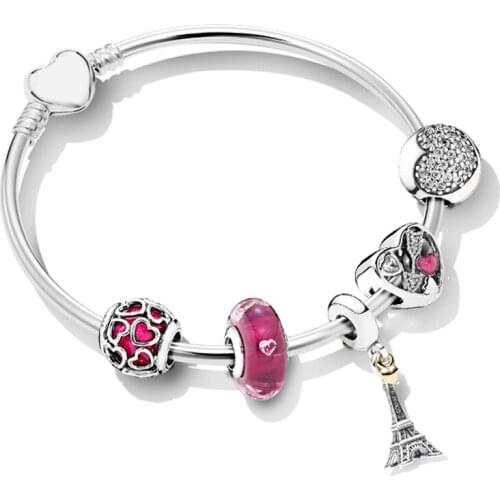 NEW 100% 925 Sterling Silver 1:1 Brand New Original At First Sight ZT0184 Bracelet Set Women Jewelry Gift Selection