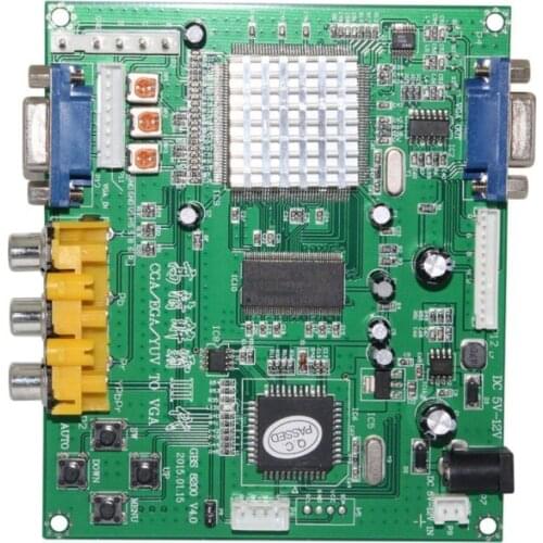 RGB CGA EGA YUV to VGA HD Video Converter Board Moudle HD9800 HD-Converter Board Advanced Video Decoding Device GBS8200