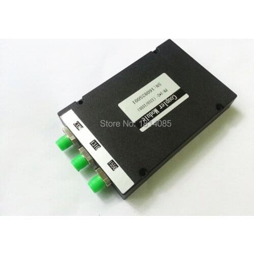 Fused WDM 1x2 1310/1550nm FC/APC Filter Wavelength Division Multiplexer ABS