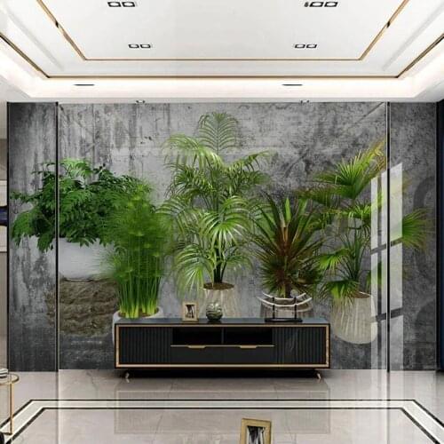 Custom Photo Wallpaper Ins Style Bonsai Vegetation 3D Background Wall Mural Living Room Bedroom Home Decor Papel De Parede Sala