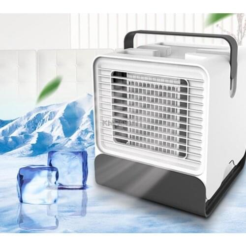 USB Mini Portable Air Conditioner Humidifier Purifier Light Desktop Air Cooling Fan Air Cooler Fan for Office Home