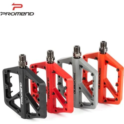 PROMEND Mountain Bike Pedal BMX Big Foot Nylon Fiber 16 pin Anti-Slip Ultralight Pedals Cycling 9/16Flat Pedal MTB Bike Parts