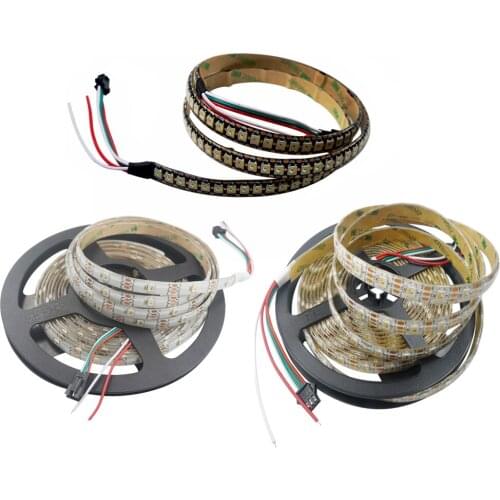 1M 5M SK6812 RGBW 144LED 150LED 300LED Addressable RGB+Cold White/RGB+Warm White LED Strip Light DC5V