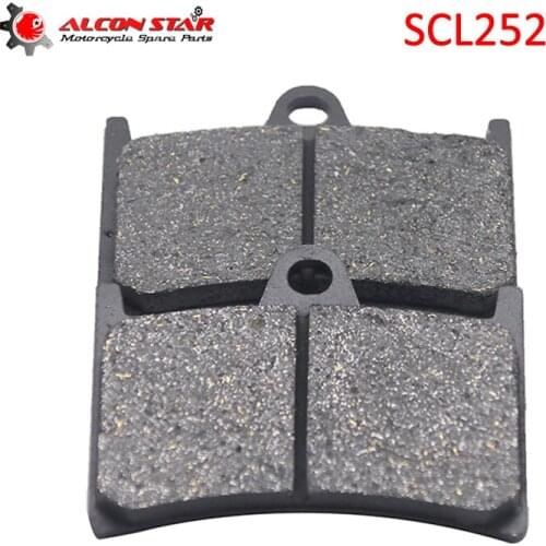 Alconstar- 1 pair Front Motorcycle Parts Brake Pads for Yamaha MT-07 MT-09 YZF R1 R6 R7 FZ6 FZR400 TZR250 XP500 XP530 XJR1300