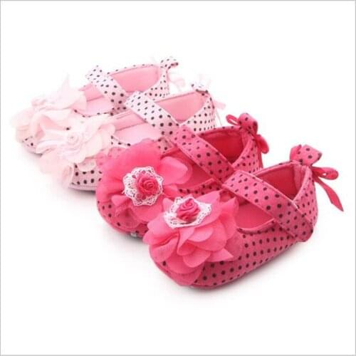 Fashion Flower Baby Shoes First Walkers Infants Girls Princess Shoes
