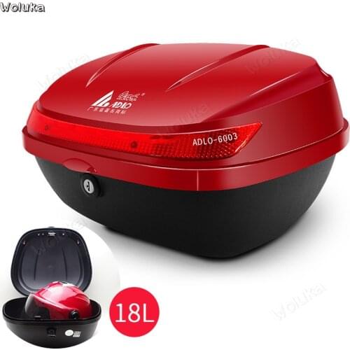 Motorcycle box 6003 universal electric car tail box scooter storage box 18L capacity can only put a summer helmet CD50 Q02 G
