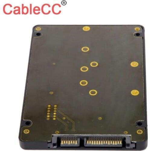 Xiwai mSATA SSD & Combo M.2 NGFF B-key to SATA 3.0 Adapter Converter Case Enclosure with Switch