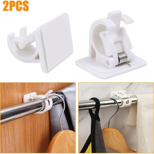 1piece of seamless non-adhesive non-perforated round rod fix frame multi-functional adjustable curtain rail fixing support frame