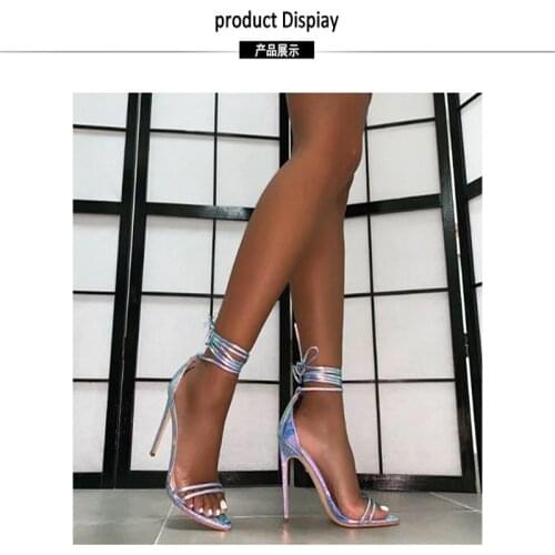 2021 Brand colorful silver pointed high heels womens shoes 12CM snake heels shoes Large43 Ladies Sexy Pumps