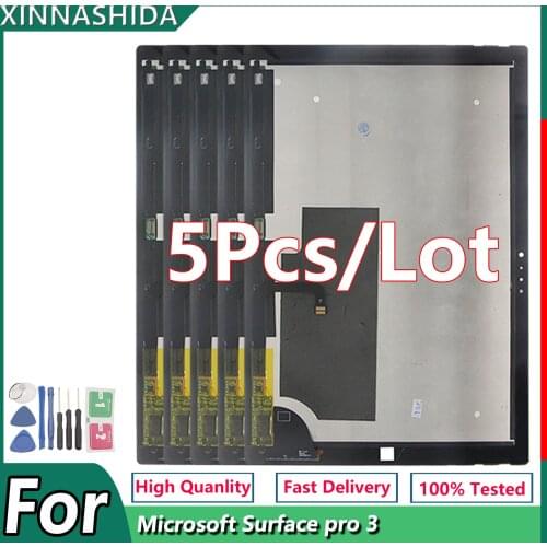 5PCS/LOT For Microsoft Surface Pro 3 (1631) TOM12H20 V1.1 LTL120QL01 003 LCD Display Touch Screen Panel Assembly Replacemen