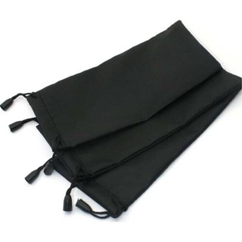 5PCS/lot Durable Waterproof Dustproof Plastic Sunglasses Pouch Soft Eyeglasses Bag Gasses Case Eyewear Accessories Black Color