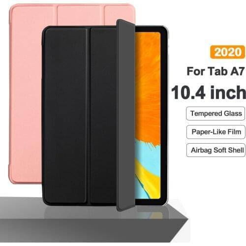 Flip Tablet Case For Samsung Galaxy Tab A7 10.4'' 2020 T500 Funda PU Leather Smart Cover For SM-T500 SM-T505 T507 Folio Capa