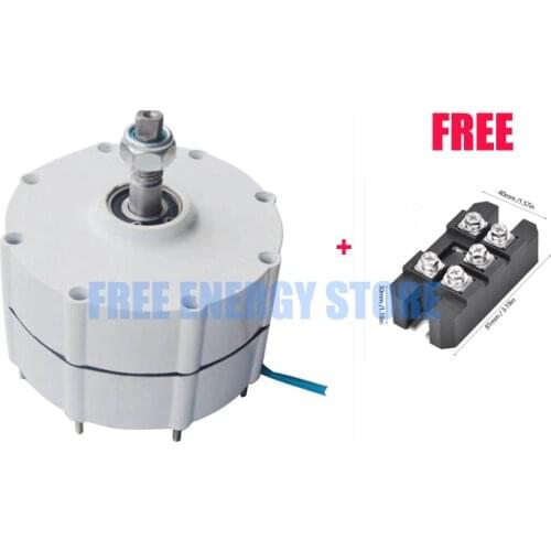 8000W 12V24v48v permanent magnet generator low torque and low RPM with free Rectifier module