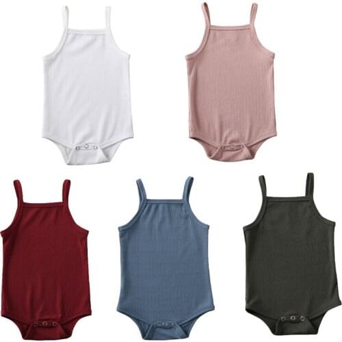 0-18M Summer Newborn Infant Baby Girls Boy Cotton Romper Outfits Jumpsuit Bodysuit