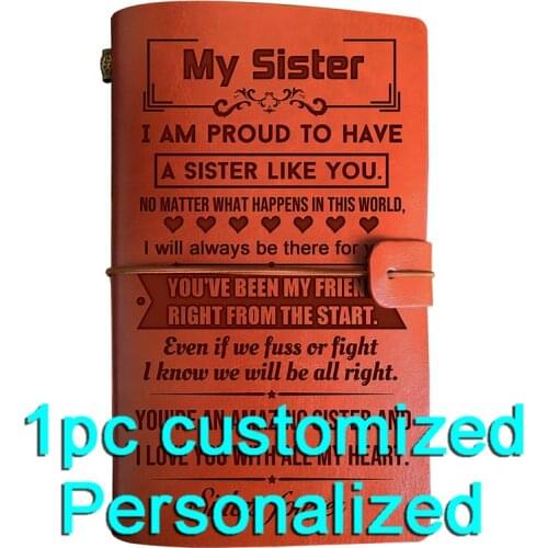 Engraved Leather journal personalized graduation gifts for BJ054 Customized Notebook A5 Dropshipping Supplier US Store Diary