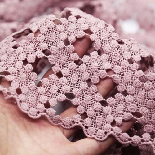 Lace237 Black/Purple Three-dimensional Embroidery Hollow Out Lace Fabric/Skirts/Scarf/Curtains/Decoration/DIY Handmade Materials