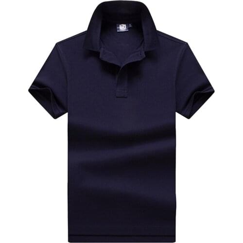 Summer Polo T Shirt for Men Solid Color Slim Fit Camisas De Polo Casual Fashion Cotton Polos Para Hombre Men Clothing Size M-5XL