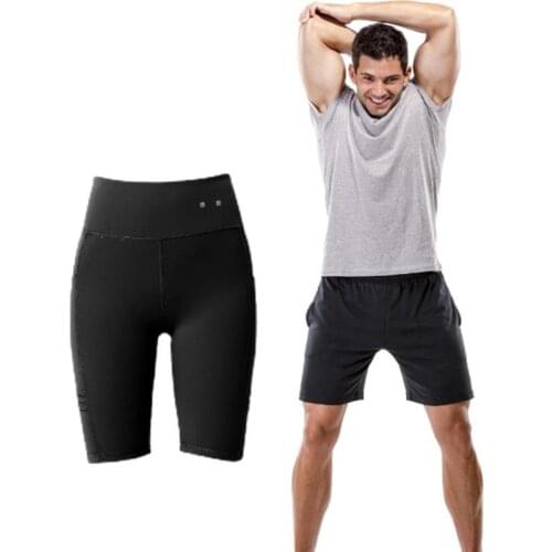 Mens EMS Micro Current Fitness Pants Hip Lifting Skinny Legs Jumpsuit Pulse Workout Yoga Pants Fitness Suit HOT SELL