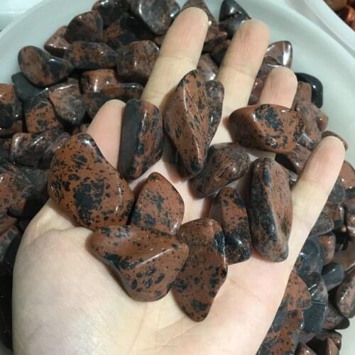 Natural Red Obsidian Tumbled Stone Polished Mineral Crystal Stone Specimens Gravels