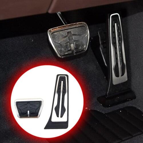 Fit For BMW 1 2 3 4 5 6 7 Series F25 F15 F16 X3 X5 X5M X6 X6M Accelerator Gas Fuel Brake Foot Pedal Cover Accessories No Drill