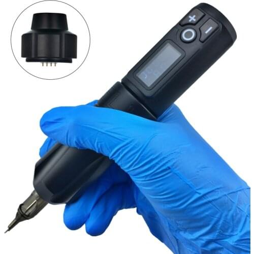 Portable Wireless Tattoo Machine Pen with Removable Battery Pack for Permanent Makeup Tattoos