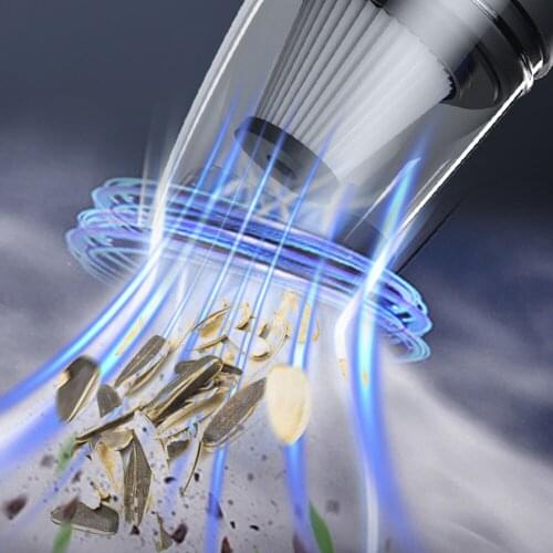 Portable Wireless Car Vacuum 120W Rechargeable 8000PA Powerful Cyclone Suction Portable Handheld Small Pet Hair Cleaning Vacuum