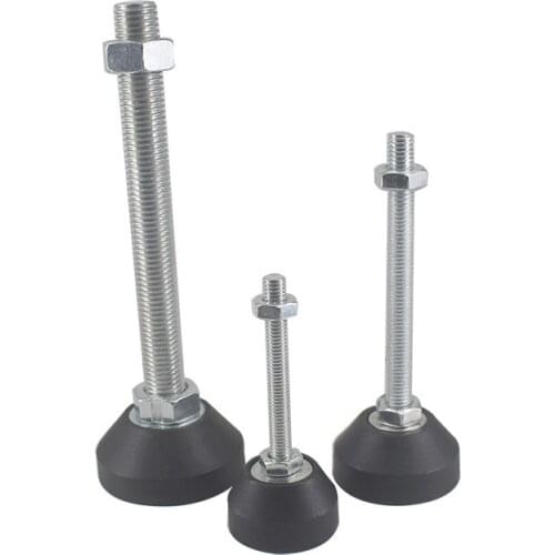2pcs Adjustable Foot Cup Reinforced Nylon Base 50mm Heavy Loading Leveling Foot M8/M10/M12 Articulated Feet